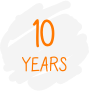 10 years icon