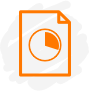 Icon of PDF with pie chart